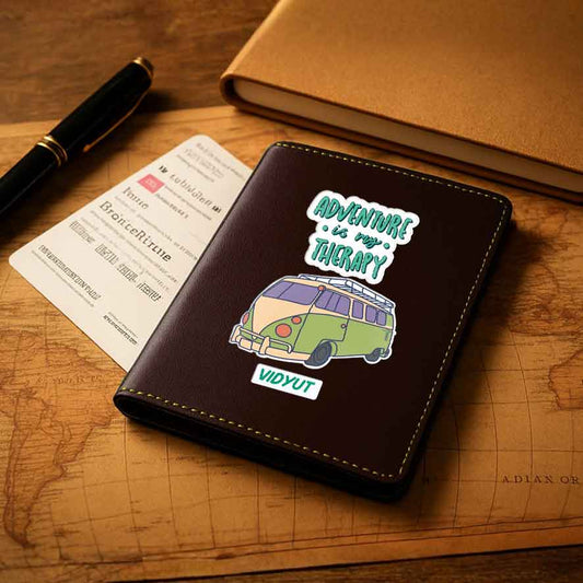 Customised Passport Holder Faux Leather Custom Covers for Passports-Adventure Therapy