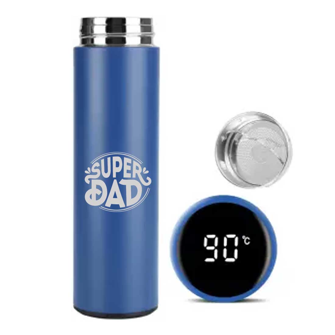 Unique Gifts for Dad Engraved Tea Coffee Flask - Super Dad