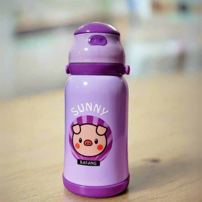 Childrens Personalised Drink Bottles with Name Sipper Bottle for Kids