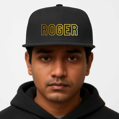 Nutcase Custom Swag Cap – Black Flat Brim Hip Hop Cap for Bold Street Style