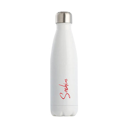 Customized Bottle with Name - Stainless Steel Insulated Cola Shape Water Bottle