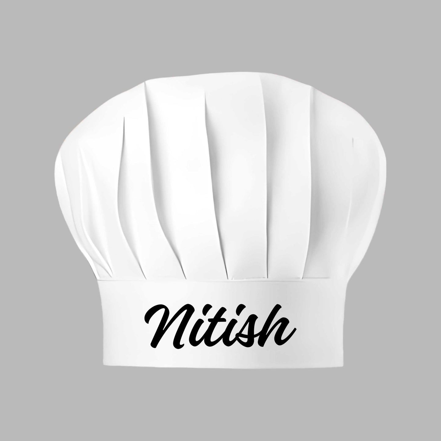 Custom Chef Hat with Name - White Chef Toque