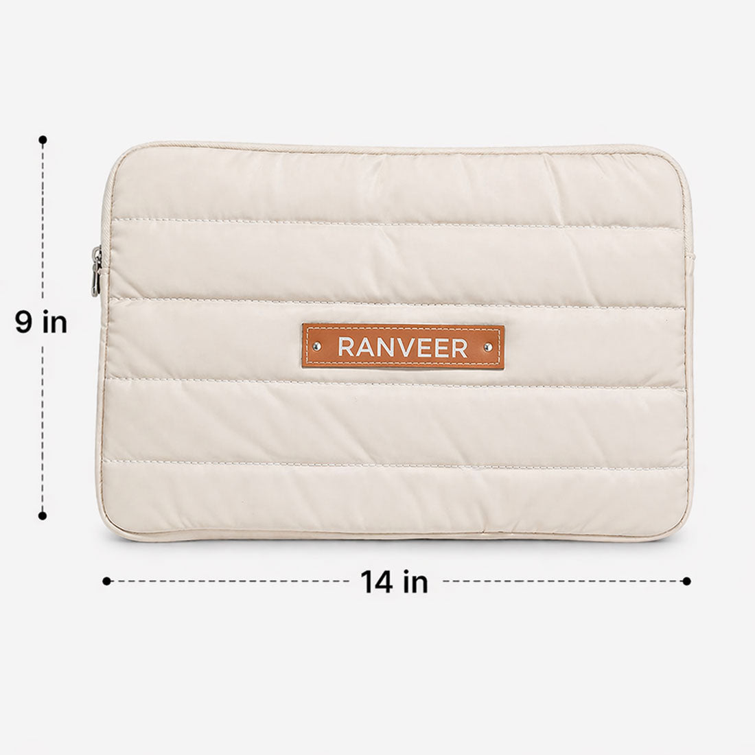 Nutcase Personalized Puffy Laptop Sleeve 14 inch - Custom Quilted Macbook Bag