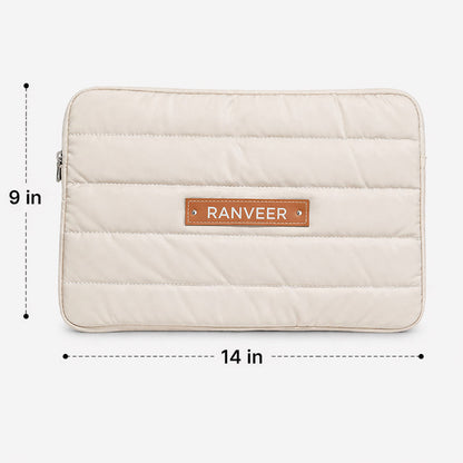 Nutcase Personalized Puffy Laptop Sleeve 14 inch - Custom Quilted Macbook Bag