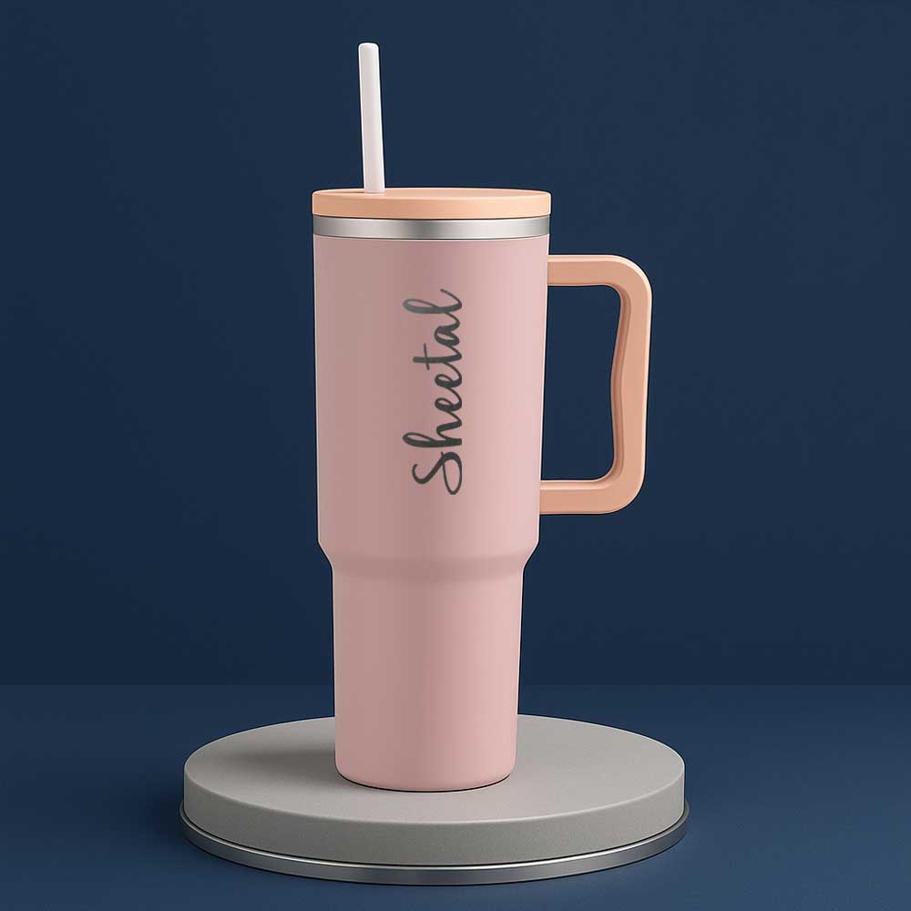 Nutcase Custom Hot and Cold Water Tumbler with Lid and Straw Large Travel Cups 1200ml