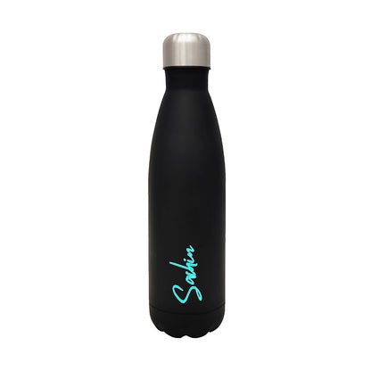 Customized Bottle with Name - Stainless Steel Insulated Cola Shape Water Bottle