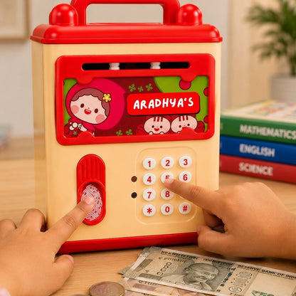 Custom ATM Piggy Bank for Kids with Music & Name Personalization | Birthday Gift & Return Gift