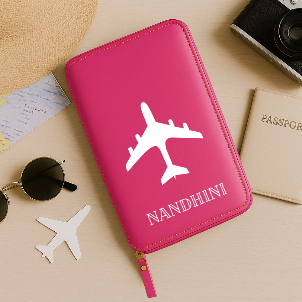 Custom Passport Wallet Travel Organizer with Luggage Tag