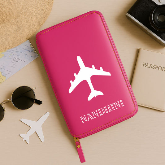 Custom Passport Wallet Travel Organizer with Luggage Tag