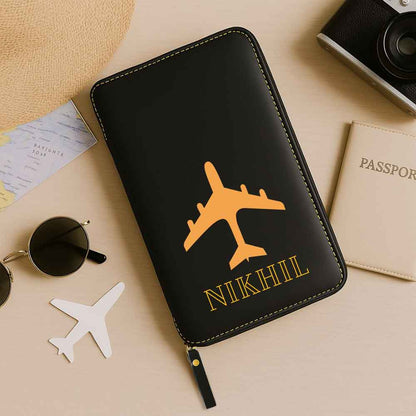 Custom Passport Wallet Travel Organizer with Luggage Tag