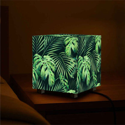 Nutcase Designer LED Lamp for Bedroom– Compact Cube Light for Home - Tropical