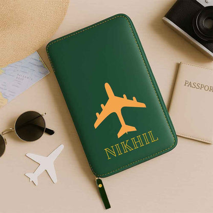 Custom Passport Wallet Travel Organizer with Luggage Tag