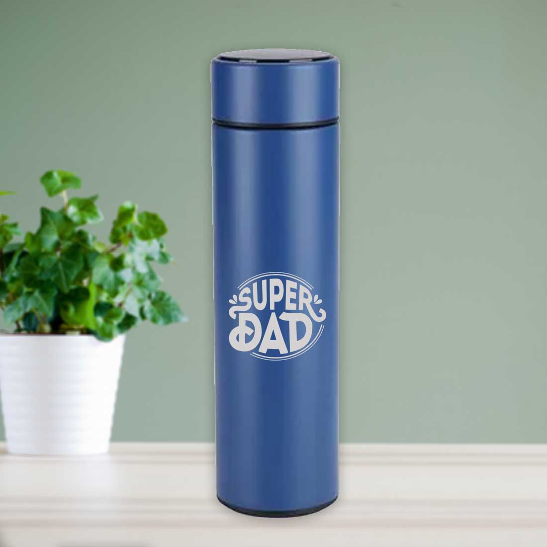 Unique Gifts for Dad Engraved Tea Coffee Flask - Super Dad