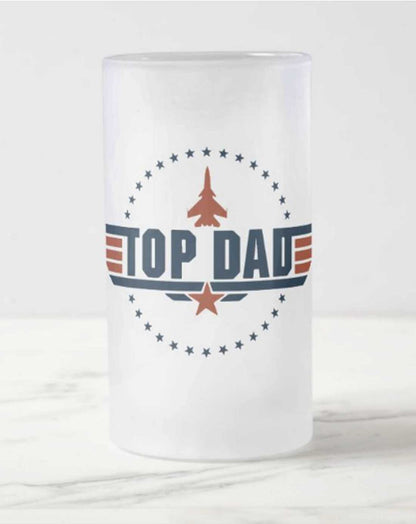 Designer Fathers Day Gifts Designer Beer Mug Glass for Gifting  - Top Dad