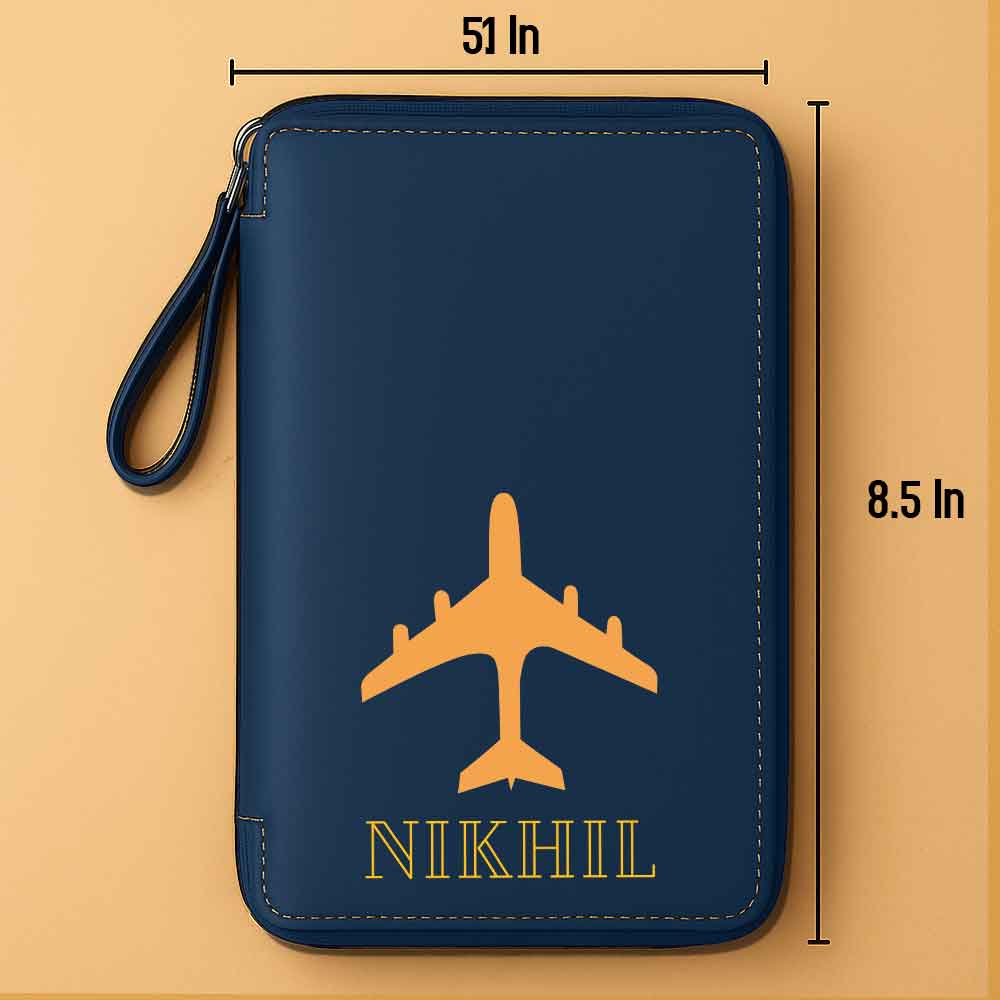 Custom Passport Wallet Travel Organizer with Luggage Tag