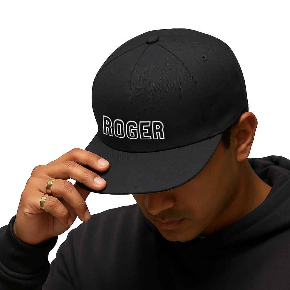 Nutcase Custom Swag Cap – Black Flat Brim Hip Hop Cap for Bold Street Style