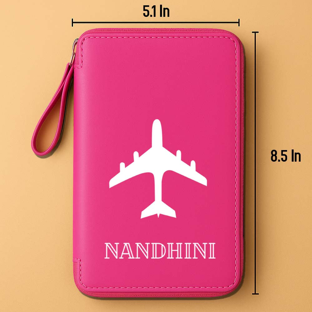 Custom Passport Wallet Travel Organizer with Luggage Tag