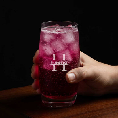 Customized Tall Glasses for Cocktails – Engraved Premium Glass for Water, Juice