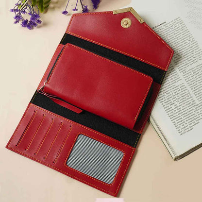 Personalized Women's Clutch Purse - Faux Leather Wallet for Women