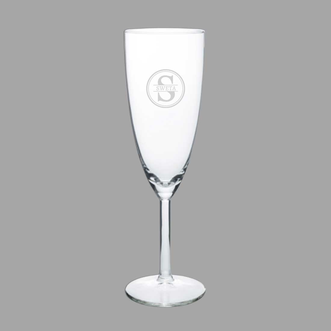 Engraved Champagne Glasses with Name