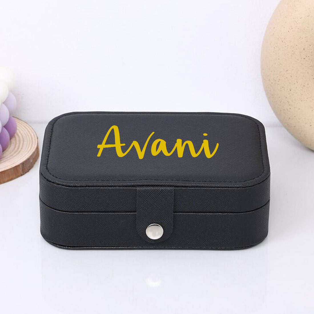 Personalised jewellery Box Organizer for Travel  Jewelry Storage Case For Earrings Rings Pendants