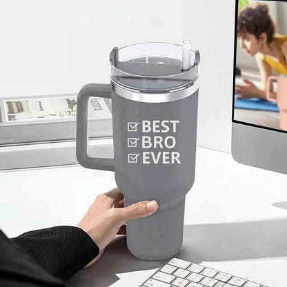 Coffee Tumbler 1200ml Presents for Brother - Large Insulated Travel Mug Raksha Bandhan Gift