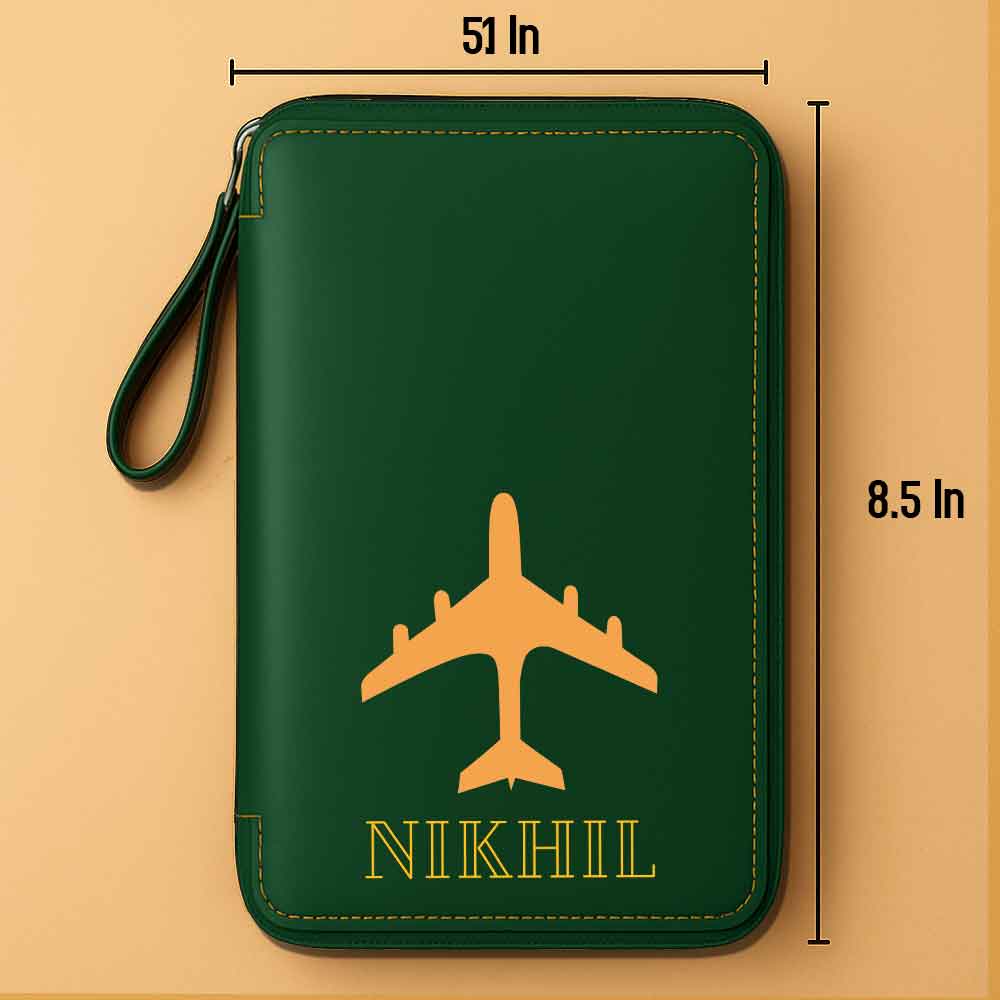 Custom Passport Wallet Travel Organizer with Luggage Tag