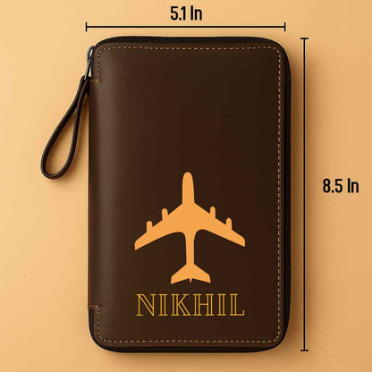 Custom Passport Wallet Travel Organizer with Luggage Tag