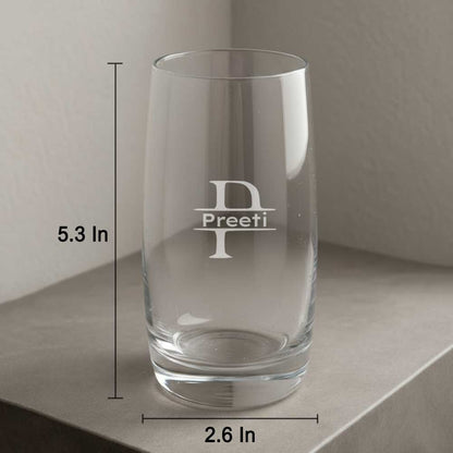 Customized Tall Glasses for Cocktails – Engraved Premium Glass for Water, Juice