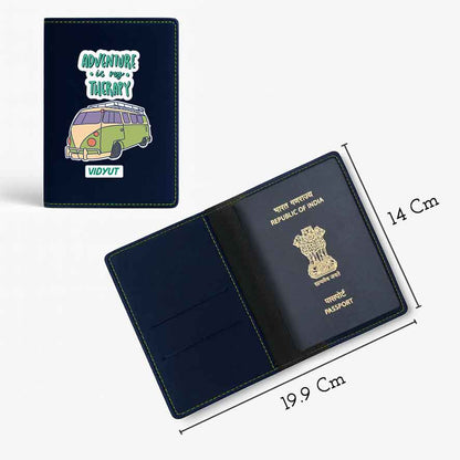 Customised Passport Holder Faux Leather Custom Covers for Passports-Adventure Therapy