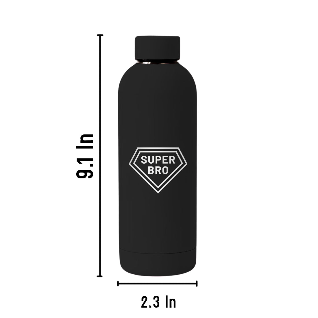 Double Insulated Stainless Steel Bottle – 500ml Raksha Bandhan Gift for Brother Leakproof, BPA-Free | Super Bro