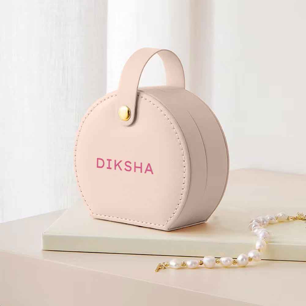 Customized Small Jewellery Box Earring, Ring, Necklace - Cute Jewellery Organizer