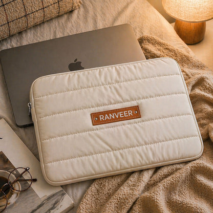 Nutcase Personalized Puffy Laptop Sleeve 14 inch - Custom Quilted Macbook Bag