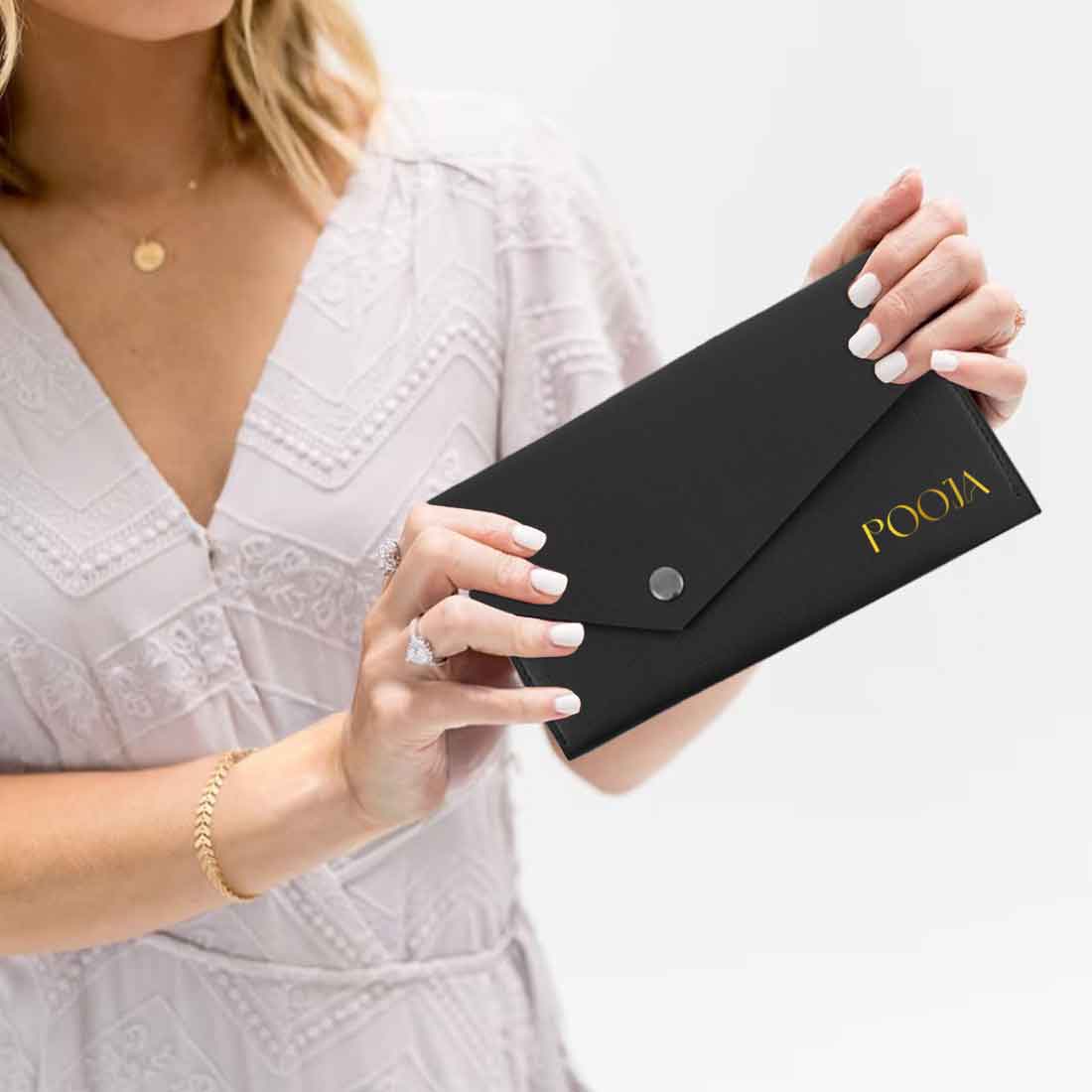 Envelope Clutch with Name - Elegant, and Functional Design for Women