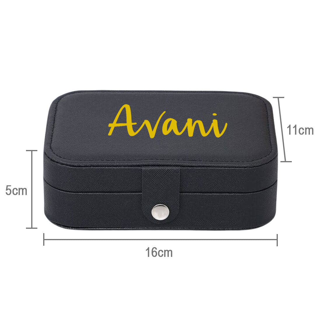 Personalised jewellery Box Organizer for Travel Storage Case for Rings Earrings and Pendants