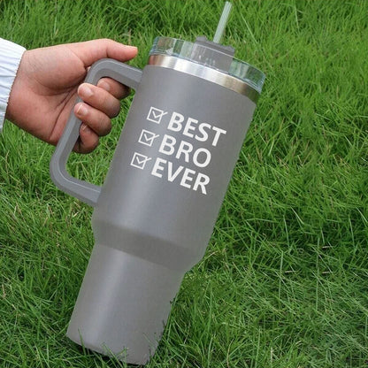 Coffee Tumbler 1200ml Presents for Brother - Large Insulated Travel Mug Raksha Bandhan Gift