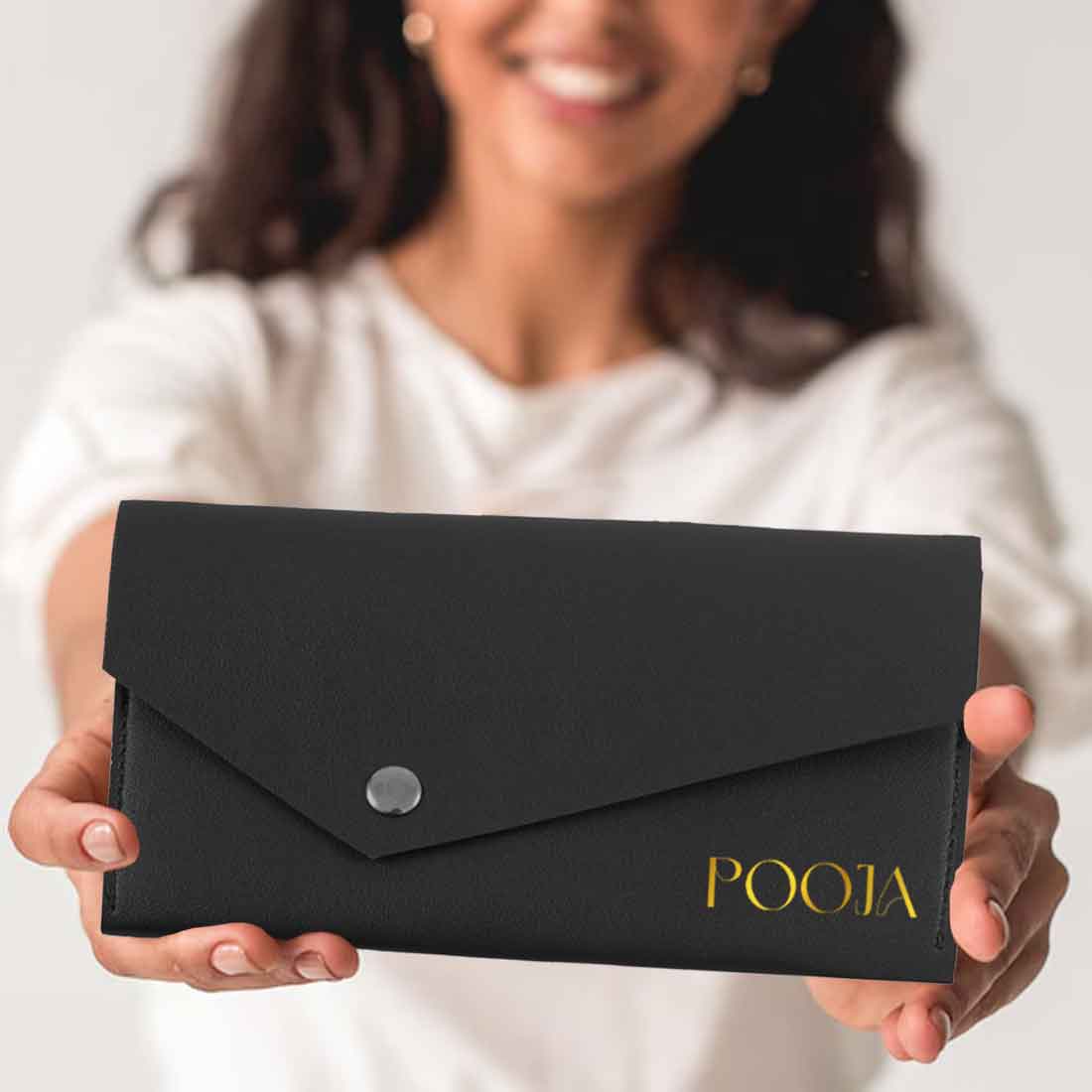 Envelope Clutch with Name - Elegant, and Functional Design for Women