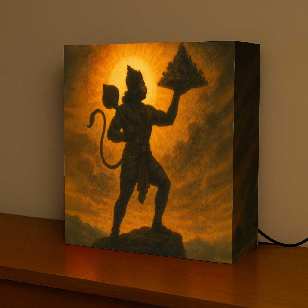 Hanuman Night Lamp – Divine LED Spiritual Light for Home Temple & Bedroom Décor