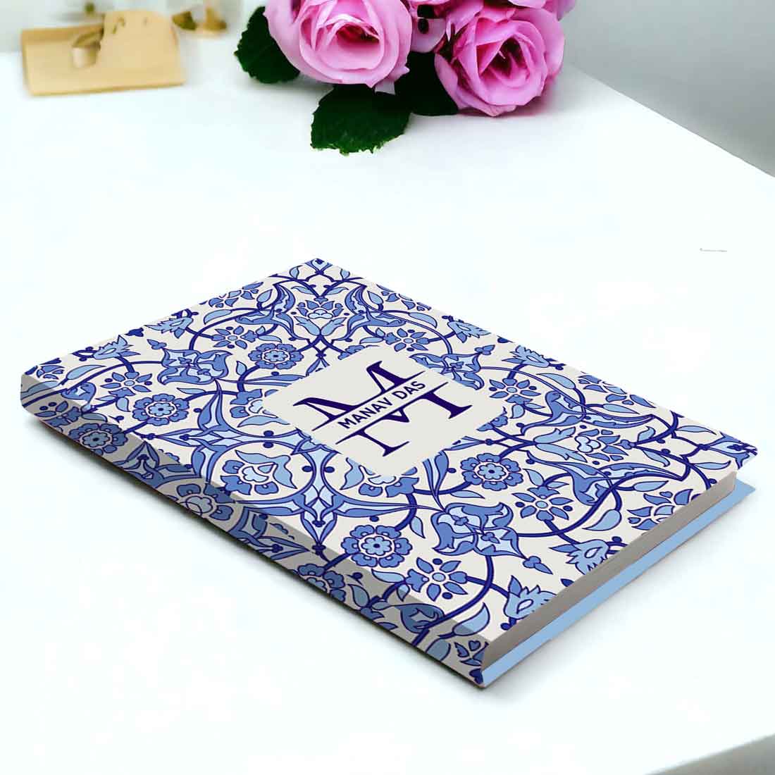 Nutcase Diary Personalized with Name, Initial - A5 Size Hard Cover Diaries with Calendar & Planner