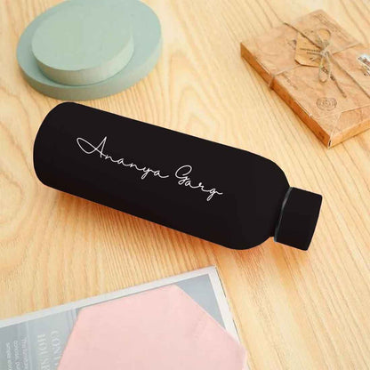 Double Insulated Water Bottle with Name 500ml Stainless Steel Bottles for Office Home Travel- BPA Free, Leakproof