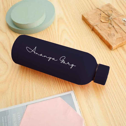 Double Insulated Water Bottle with Name 500ml Stainless Steel Bottles for Office Home Travel- BPA Free, Leakproof