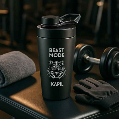 Personalized Protein Gym Shaker for Workout Custom Shake Mixer with Whisk Ball