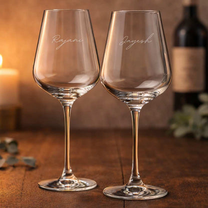 Personalized Wine Glasses - Engraved Premium Wine Glass