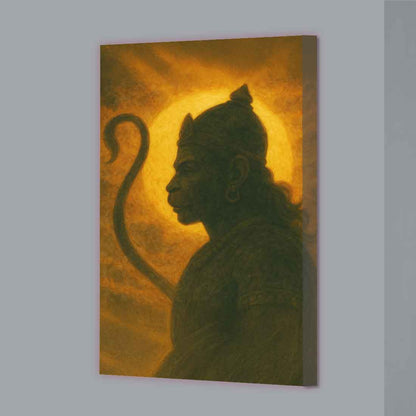 Hanuman Ji Photo Frame with Light – LED Wall Décor for Temple, Living Room & Office