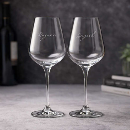 Personalized Wine Glasses - Engraved Premium Wine Glass