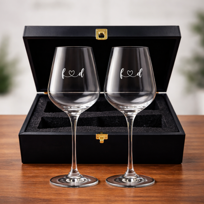 Customized Wine Glasses - Premium Edition Engraved Wine Glass