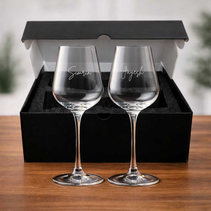 Customized Wine Glasses Premium Engraved Red Wine Glasses
