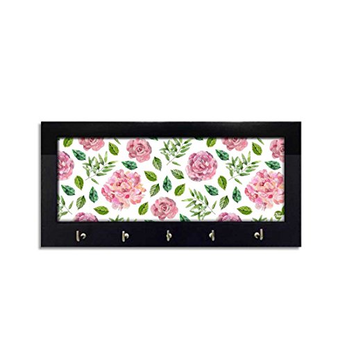 Key Holder Hanger For Wall -  Pink Roses