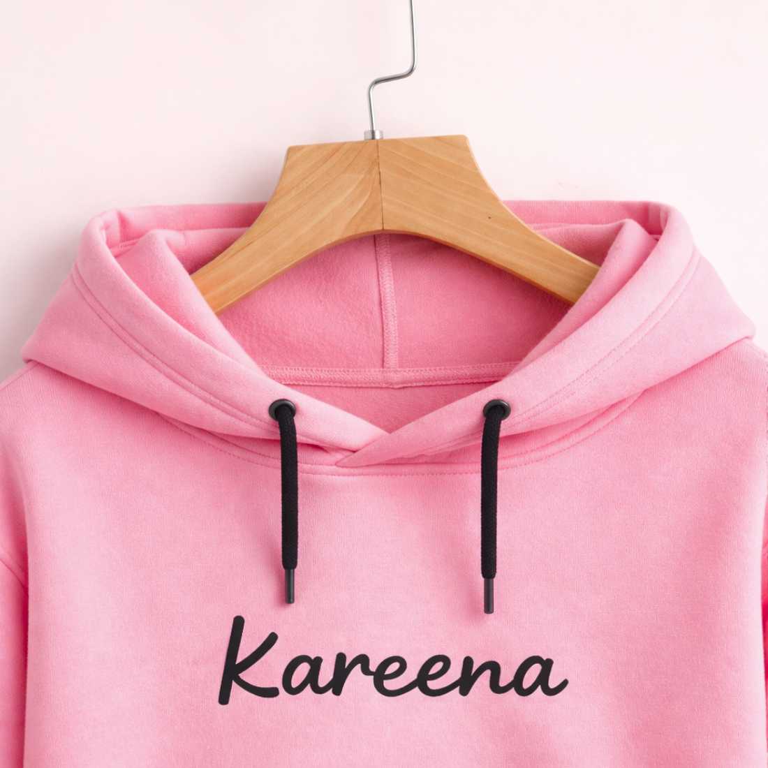 Personalized Pink Hoodie for Women-Printed Hoodies Gift for Girl