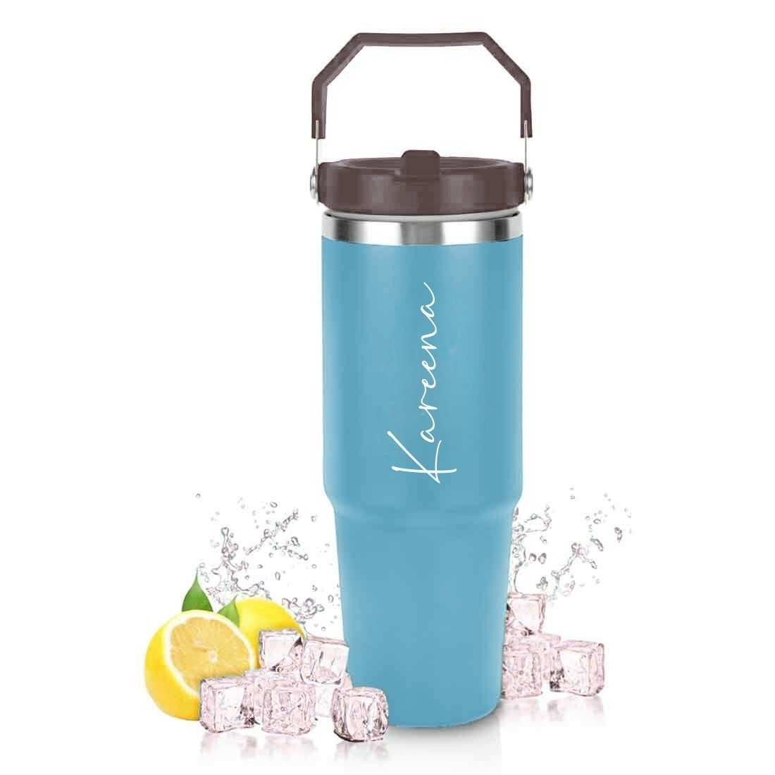 Nutcase Custom Tumblers with Handle Double Wall Vacuum Sipper Bottle - 900ml